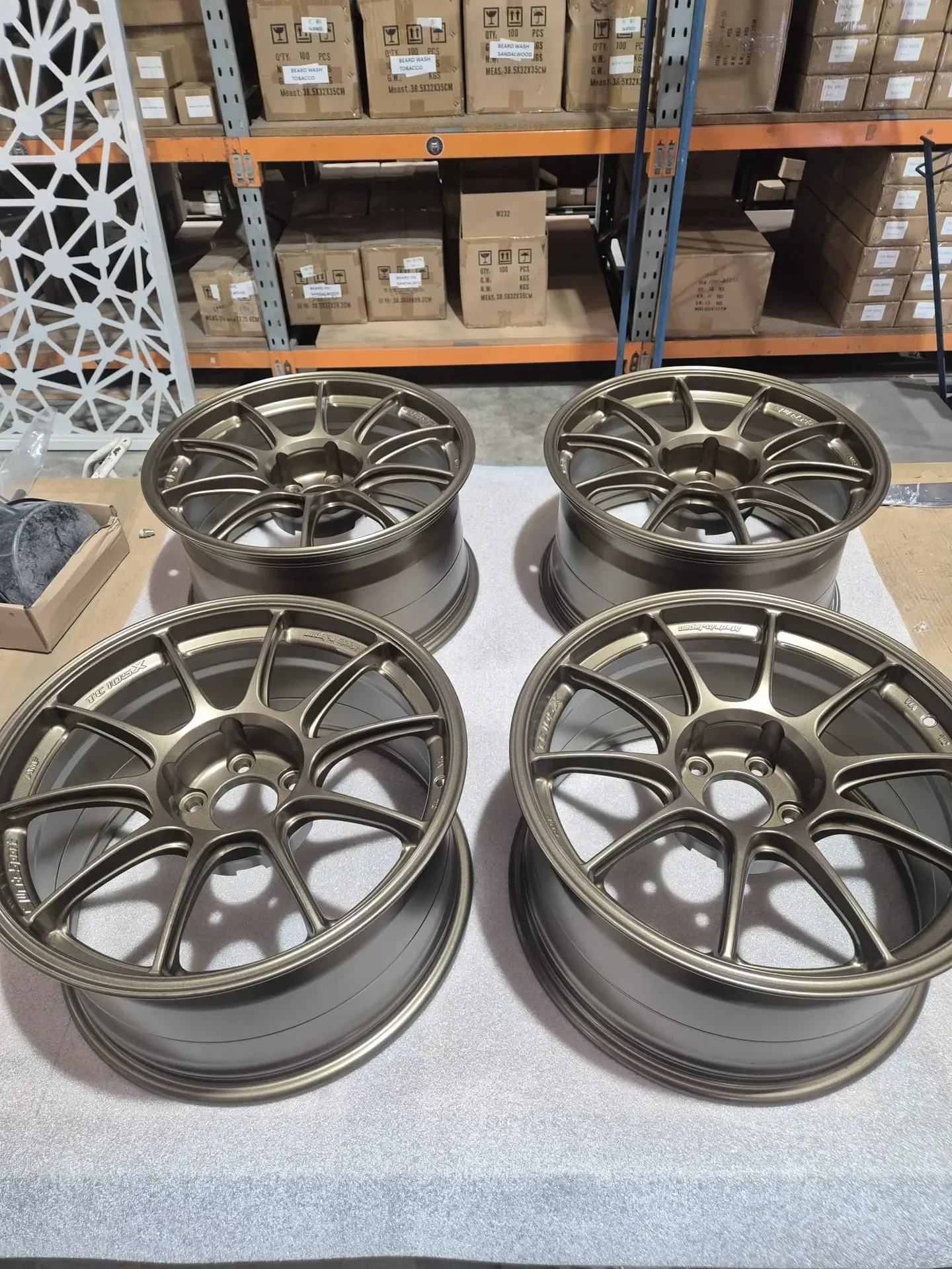 Bronze wheels, full set
