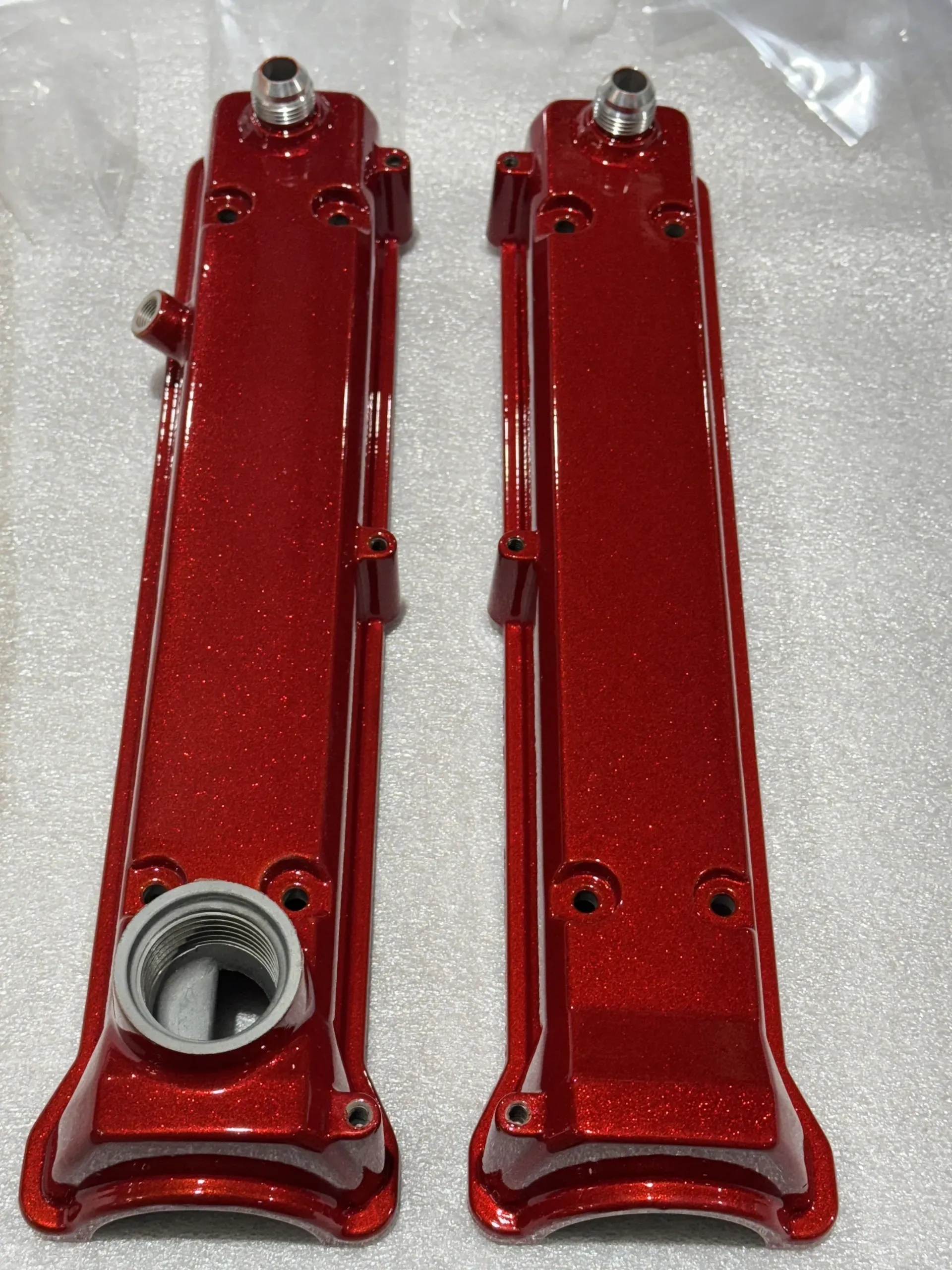 Candy red cam covers