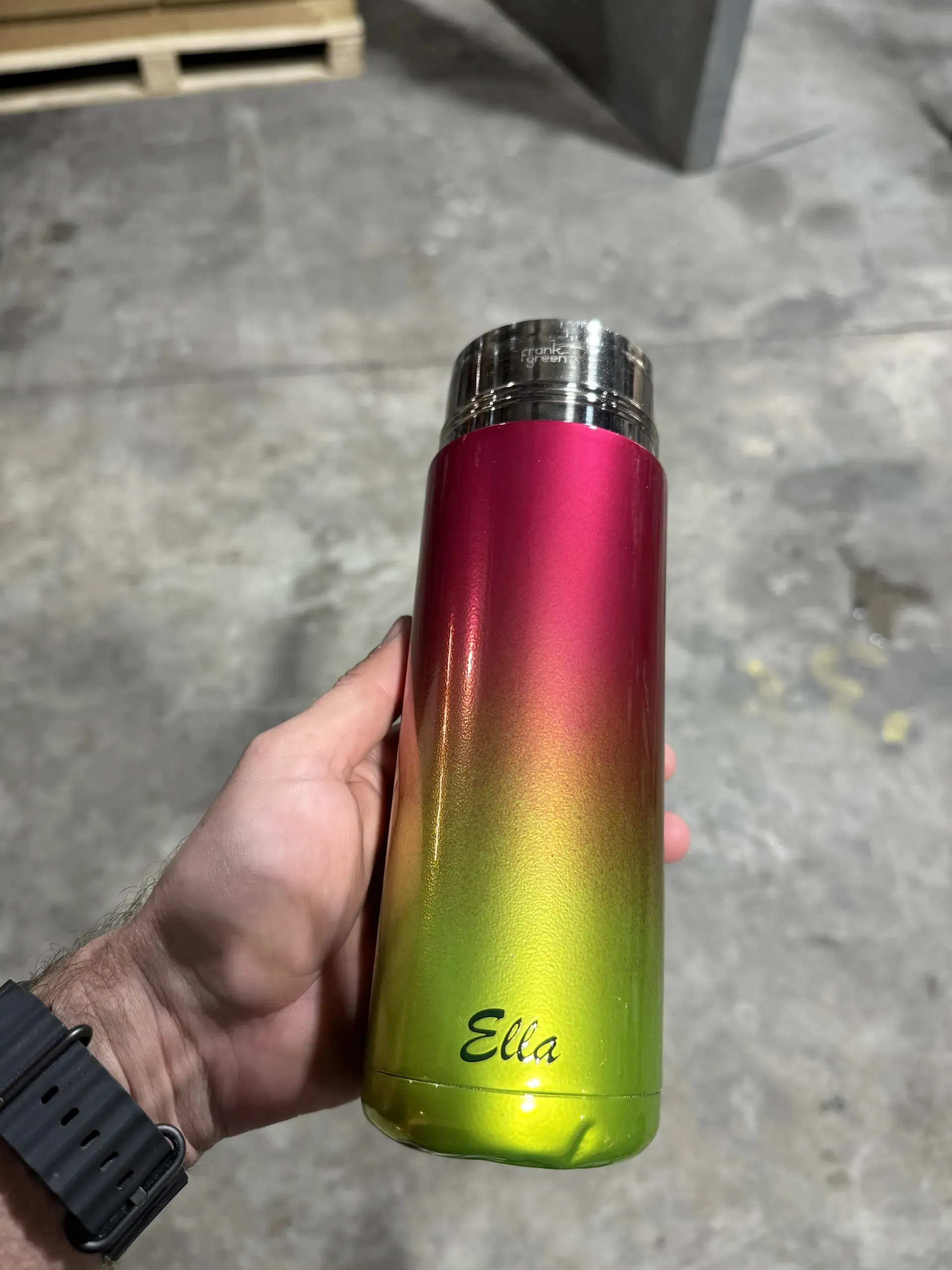 Drink bottle in a candy fade