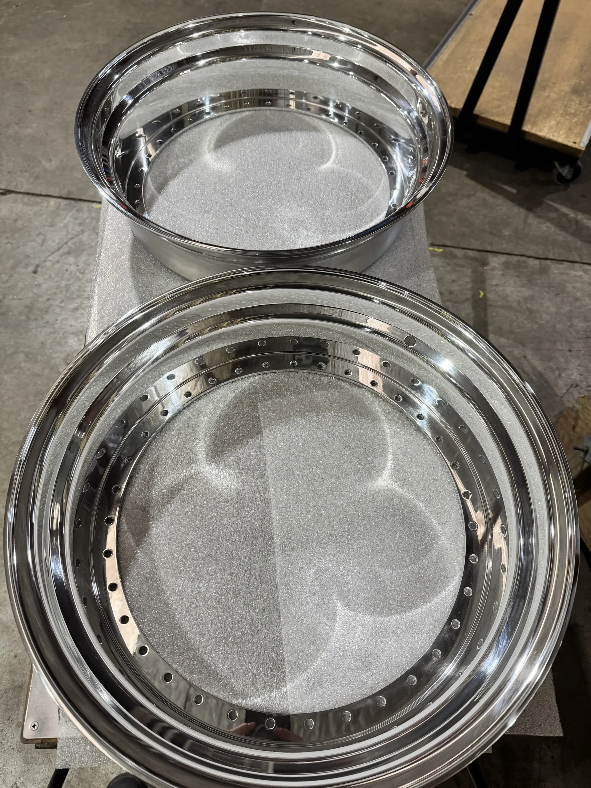 Polished wheel lips